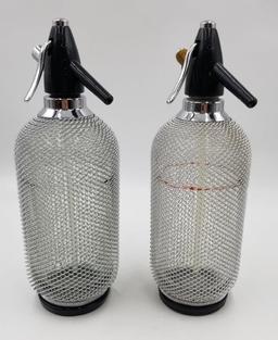 VINTAGE COLLECTIBLES- PAIR OF SELTZER BOTTLES