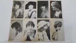 COLLECTABLES - EIGHT PHOTOS OF SILENT SCREEN STARS