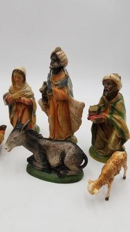 HOLIDAY- VINTAGE FONTANINI BY ROMAN NATIVITY SET