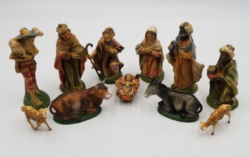 HOLIDAY- VINTAGE FONTANINI BY ROMAN NATIVITY SET