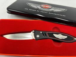 HARLEY-DAVIDSON KNIVES AND PINS