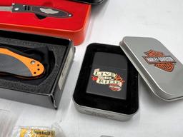 HARLEY-DAVIDSON KNIVES AND PINS