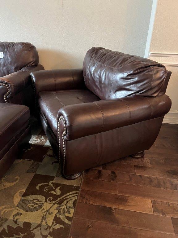 COUCH, LOVE SEAT AND OTTOMAN