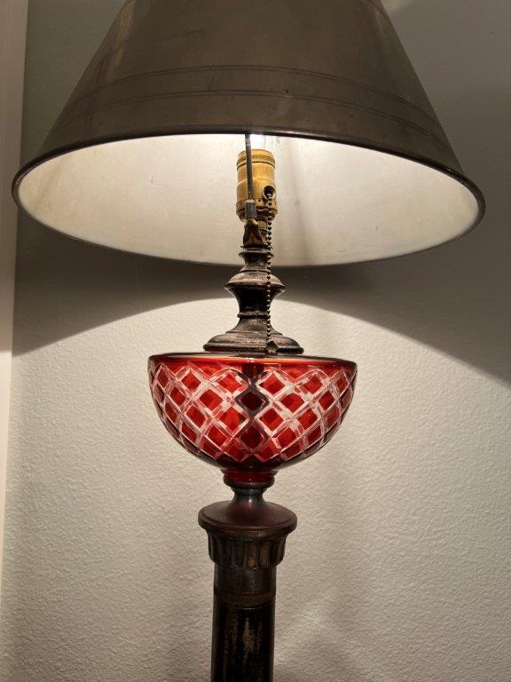 ANTIQUE ART DECO DESK LAMP