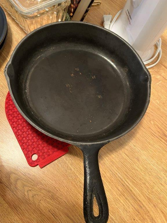 CAST IRON, SKILLETS, AND WAX FRUIT