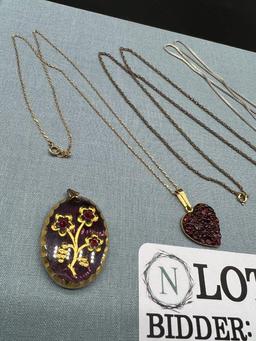 HEART NECKLACE LOT