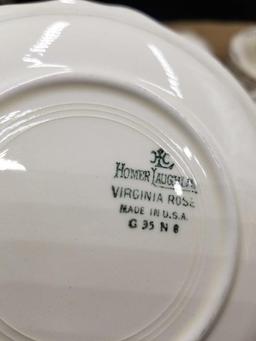 VINTAGE HOMER LAUGHLIN VIRGINIA ROSE CHINA SET