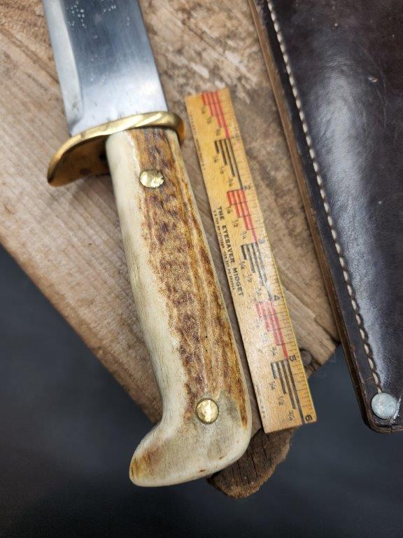 ANTLER HANDLE CORN KNIFE STYLE BLADE