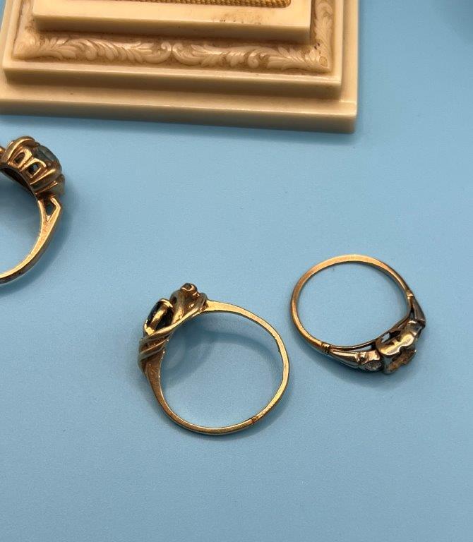 14K Gold Ring, Two 10KT Ring, and More