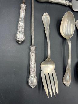 Collection of Antique Sterling Silver Flat Ware