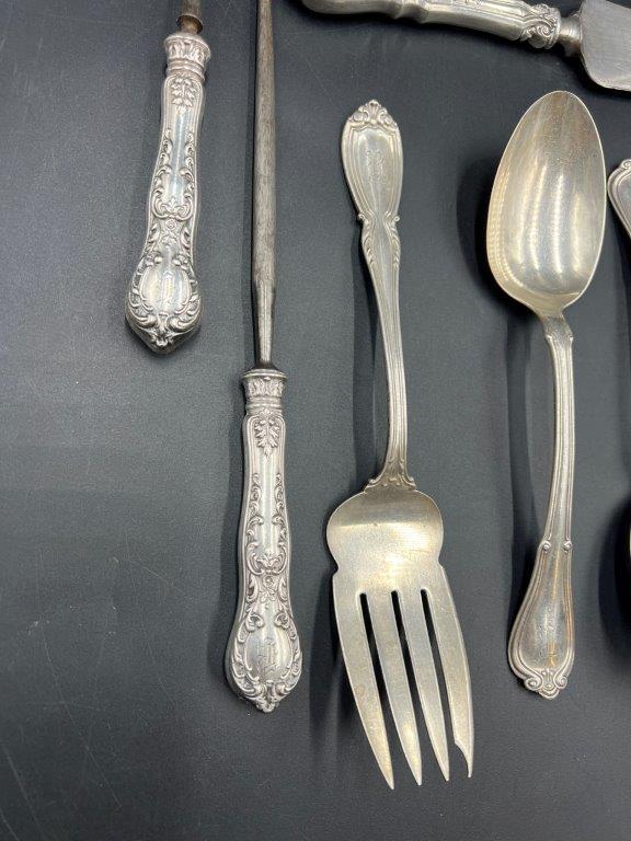 Collection of Antique Sterling Silver Flat Ware