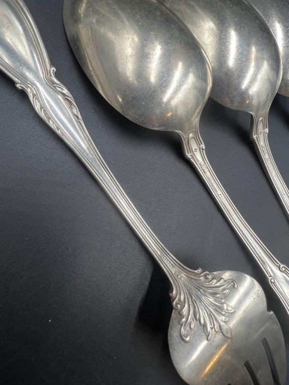 Collection of Antique Sterling Silver Flat Ware