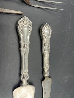 Collection of Antique Sterling Silver Flat Ware