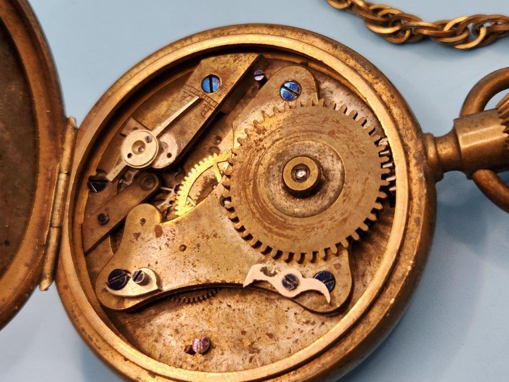 Pocket Watch with Chain, Incomplete Pocket Watch