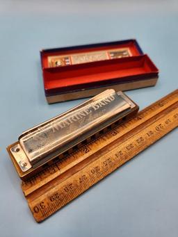 Vintage Harmonica & Pitch Pipe in original boxes