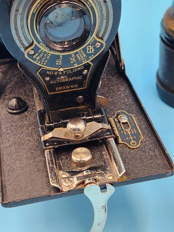 Antique Brownie Camera and Binoculars