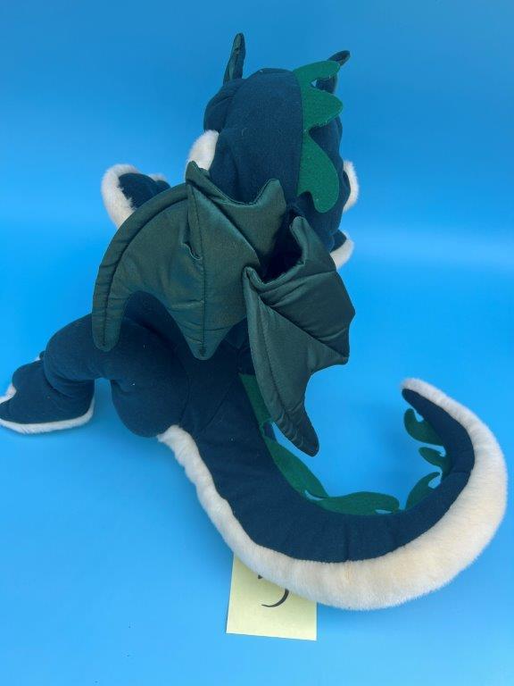 Blue/ White Plush Dragon Puppet