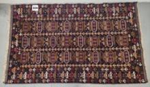 2000s "Styles of War" Wool Fringed Accent Area Rug