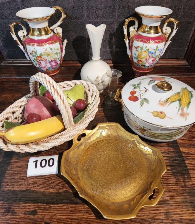 Vintage German "Acorn" Tray with Handles