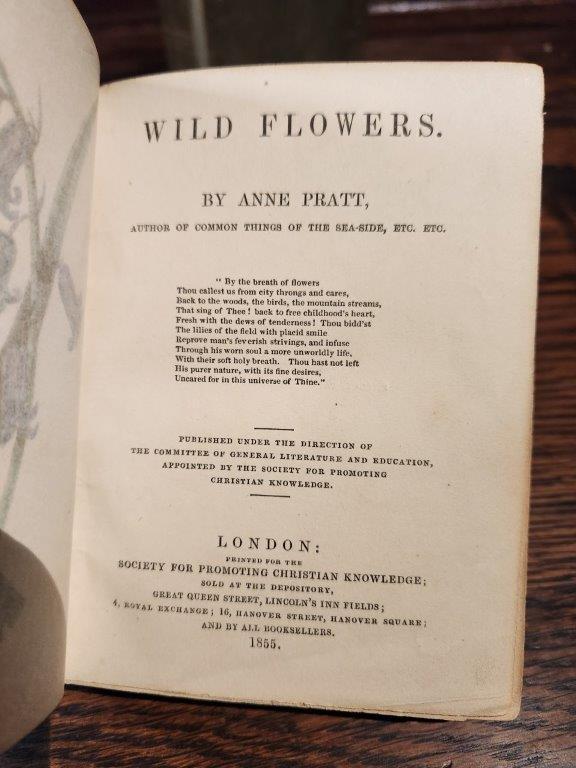 Pair Vintage Books "Wild Flowers" Vol 1 and 2