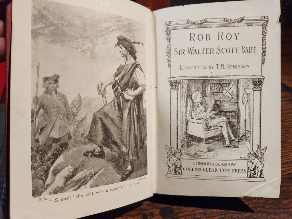 1924 "Nell Gwyn" by L Melville, 1829 "Rob Roy" by W Scott