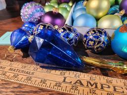 Assorted Jewel Tone Christmas Ornaments