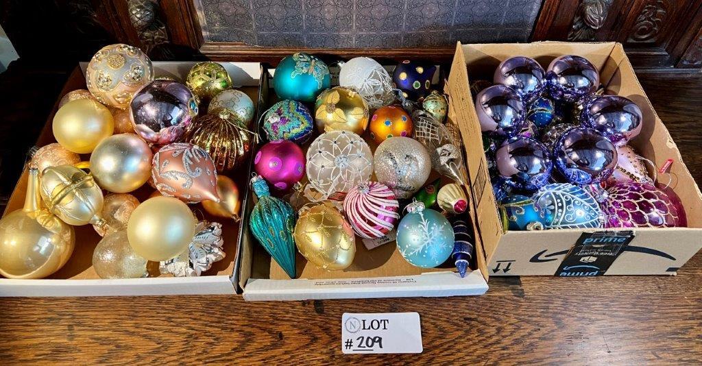 Large Assortment of Christmas Ornaments