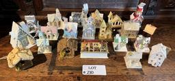 Christmas Village style Mini Houses and Churches