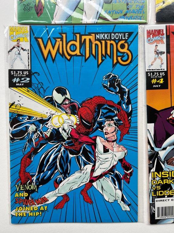 Marvel Comics Wild Thing Vols 1, 2, 3, 4, and 5
