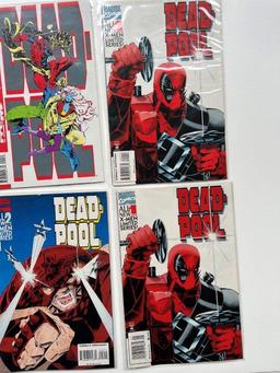 Marvels Dead Pool X Men Limited Series pair 1, 3, and 4