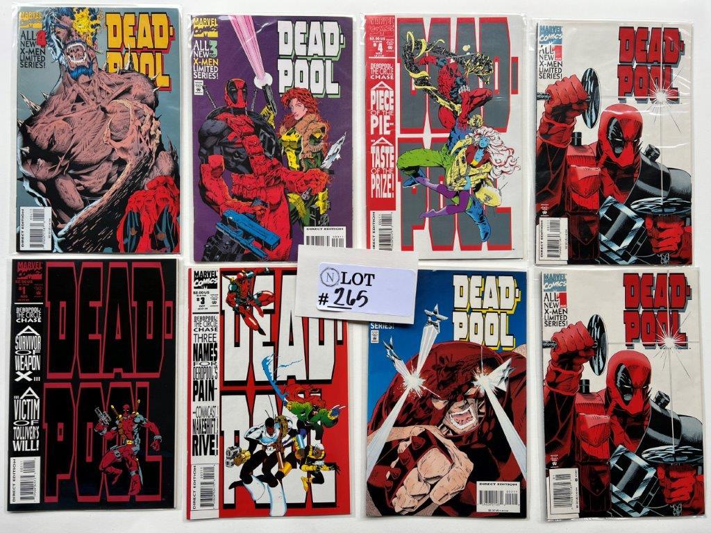Marvels Dead Pool X Men Limited Series pair 1, 3, and 4