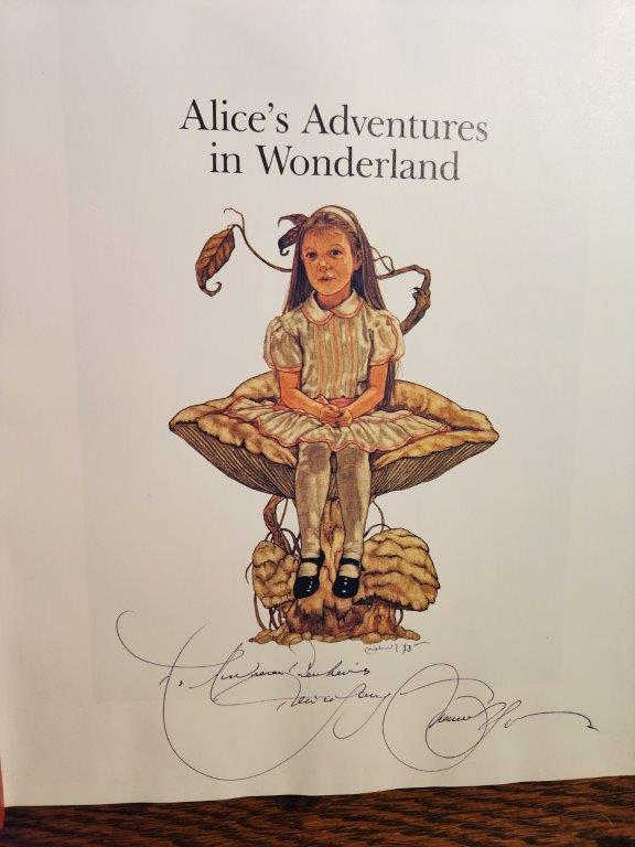 Signed "Alices Adventures in Wonderland" Lewis Carroll