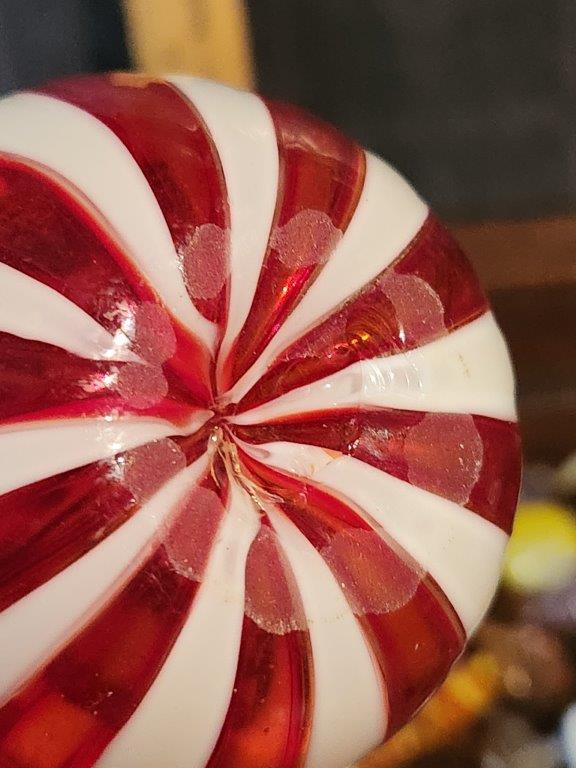 1950s Murano Zanfirico Vase, and Murano Glass Candy