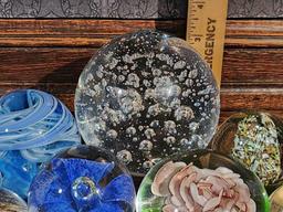 Collection of Vintage Art Glass Paperweights