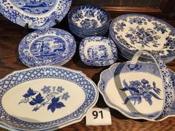 Spode "Italian Blue Room Collection" Plates