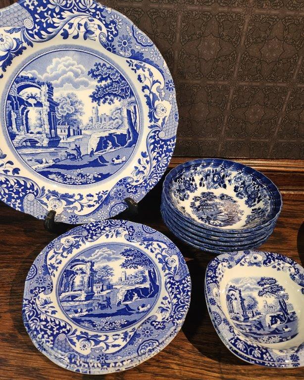 Spode "Italian Blue Room Collection" Plates