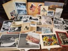 Collection of Vintage Photo Albums, Loose Photos,