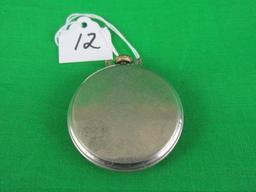 1938 West Clox Pocket Ben 17S Open Face metal case