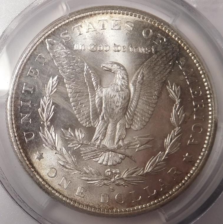 1882-S MORGAN DOLLAR PCGS MS-64+