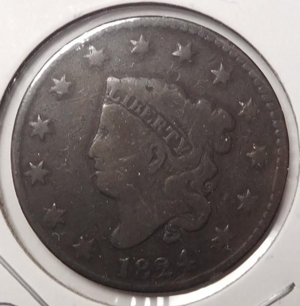 1824 LARGE CENT FINE