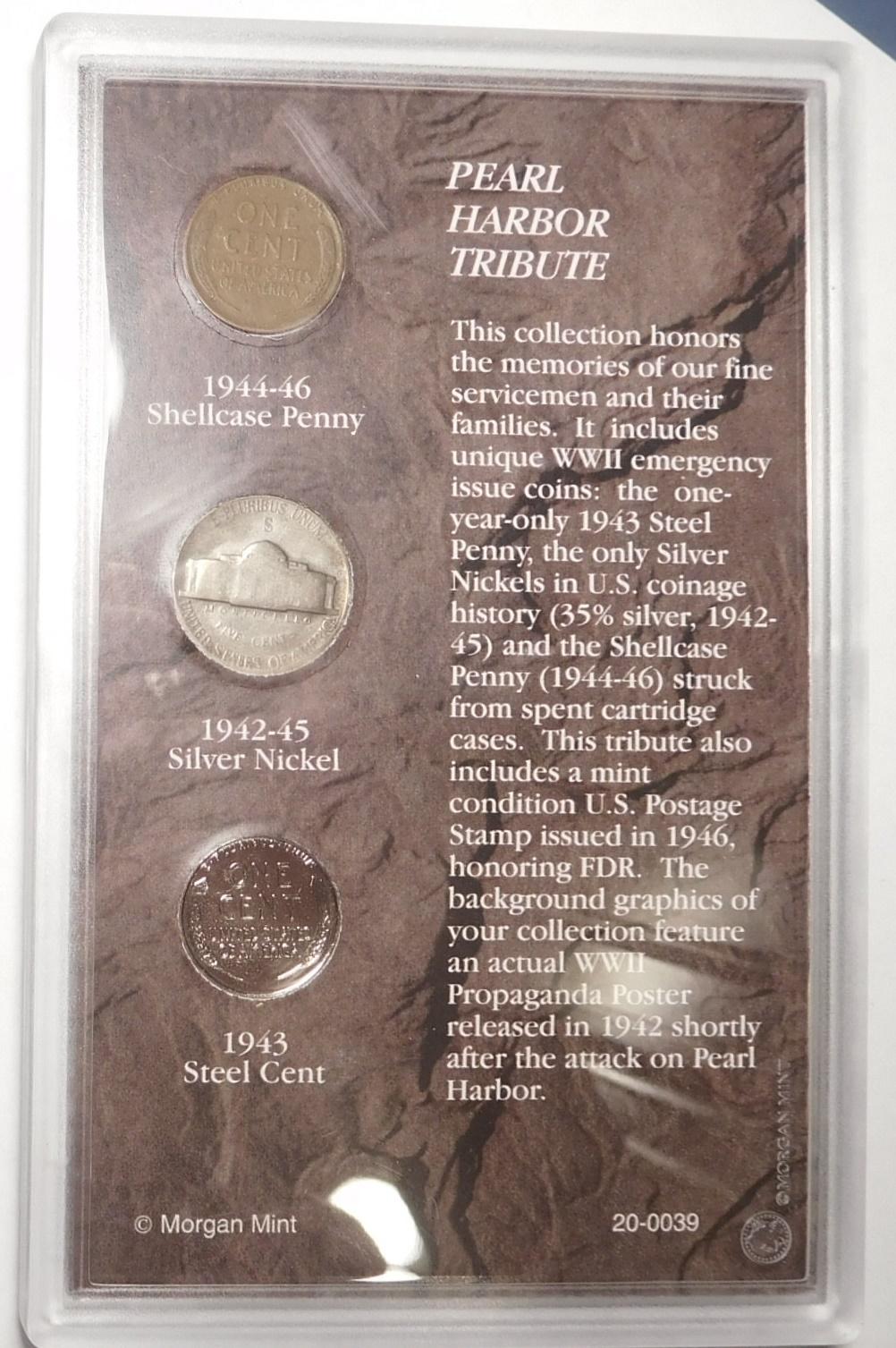 PEARL HARBOR TRIBUTE COIN SET