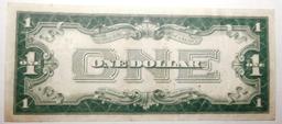 1928 $1.00 SILVER CERTIFICATE BORDERLINE UNC