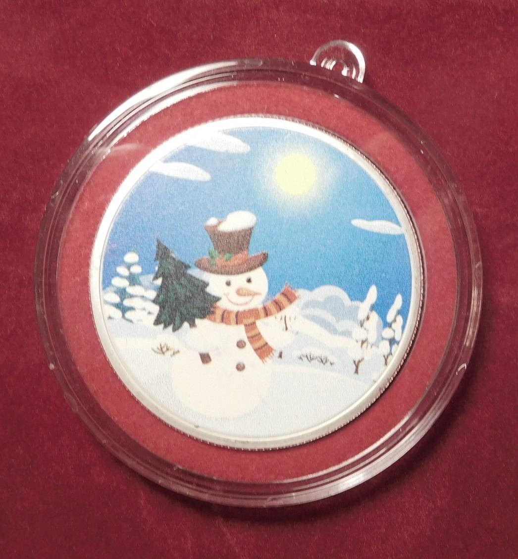 1 OZ. SNOWMAN SILVER ROUND