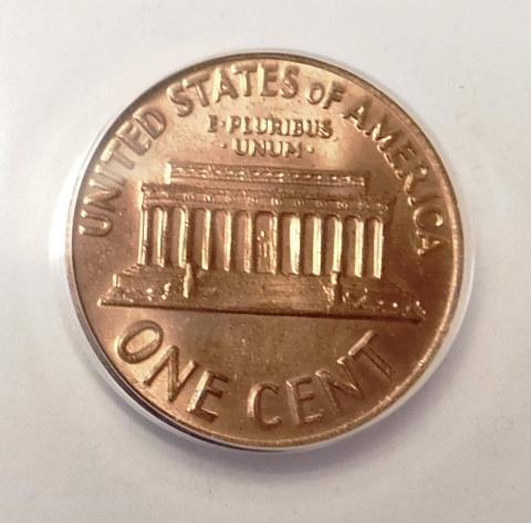 1972 DDO DIE 6 LINCOLN CENT ANACS MS-62 RED