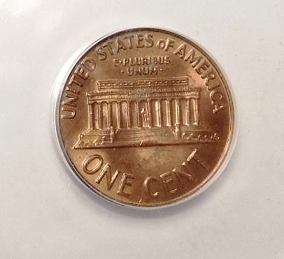 1972 DDO DIE 3 LINCOLN CENT ANACS MS-60 RED BROWN