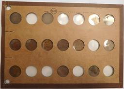 BEAUTIFUL LINCOLN CENT SET 1909-1958 IN OLD NATIONAL RING BINDER (140 COINS VG-BU)