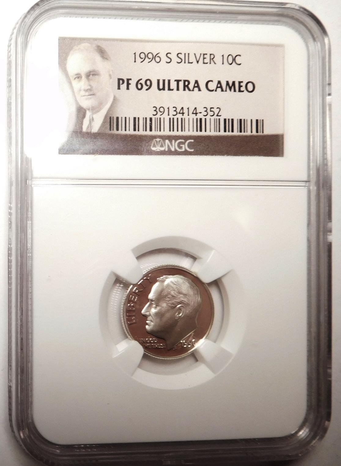 1996-S ROOSEVELT DIME NGC PF-69 ULTRA CAMEO