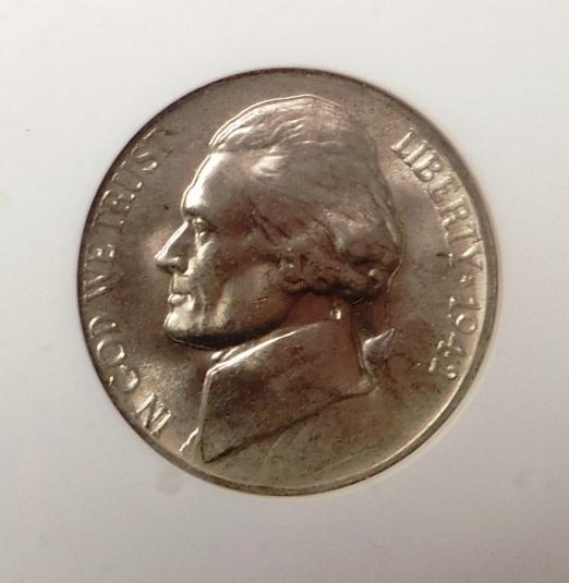 1942-P JEFFERSON NICKEL ANACS MS-65