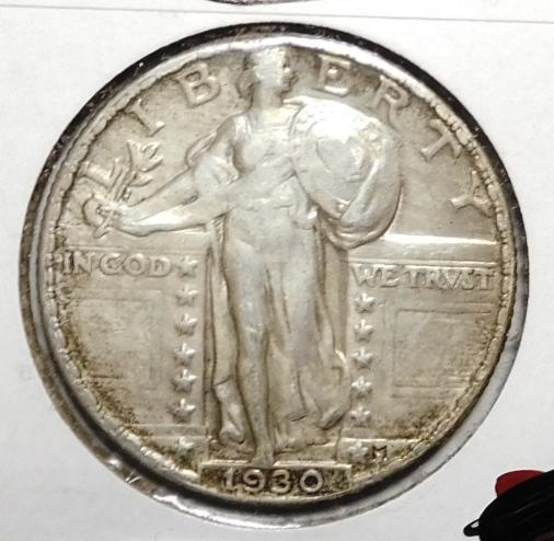 1930 STANDING LIBERTY QUARTER XF