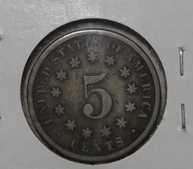 1883 SHIELD NICKEL VG